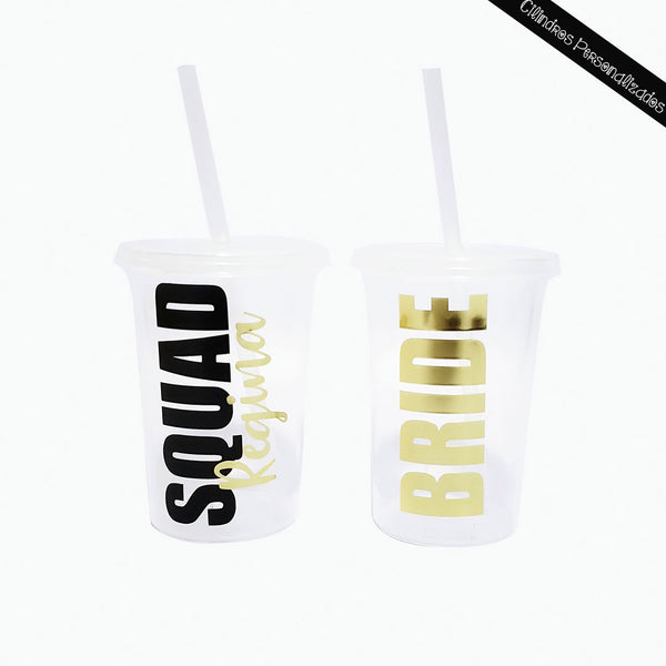 Cilindros personalizados para novia y damas de honor (boda, despedida de soltera)