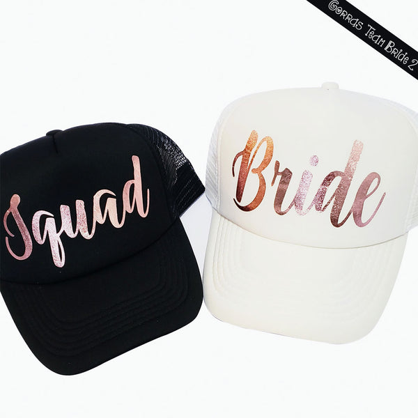 Gorras para novia y damas de honor (boda, despedida de soltera)