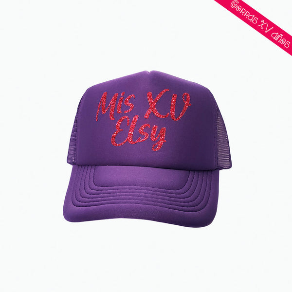 gorra personalizada para XV años