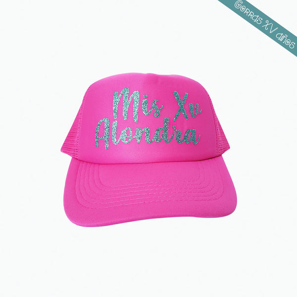 gorra personalizada para XV años