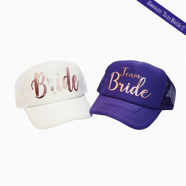 Gorras para novia y damas de honor (boda, despedida de soltera)