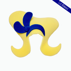 Sombrero de hule espuma con peinado funky güero