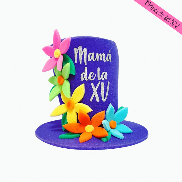 sombrero de hule espuma para XV años