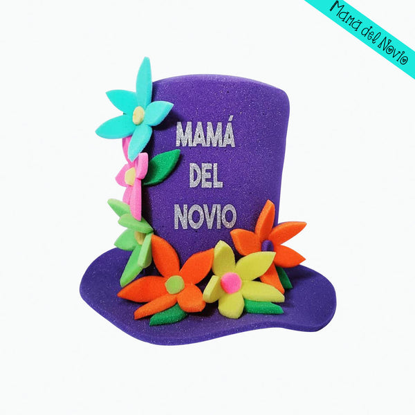 sombrero de hule espuma para la familia del novio (boda)