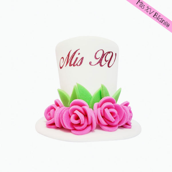 Sombrero de hule espuma para quinceañera
