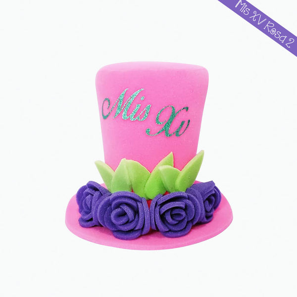 Sombrero de hule espuma para quinceañera