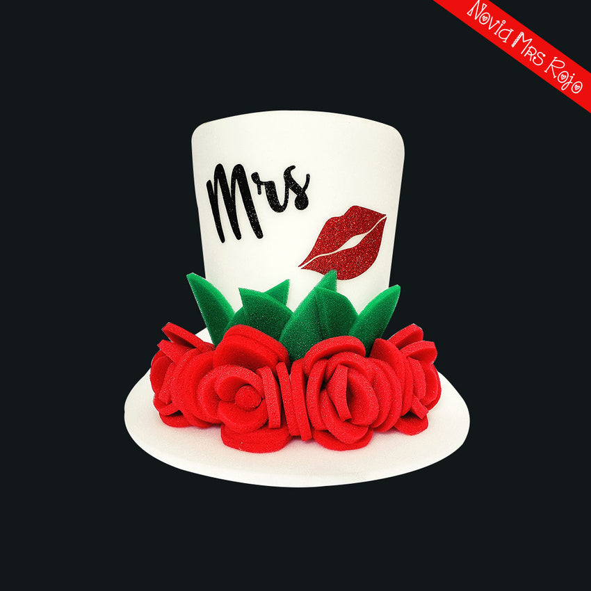 Sombrero de hule espuma para Novia (boda)