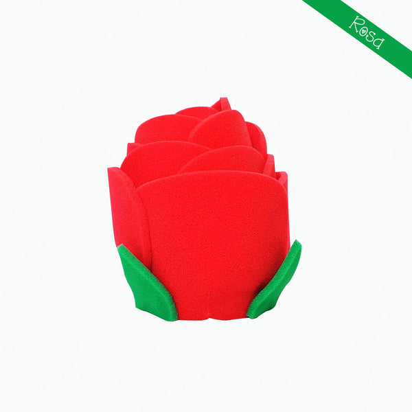 sombrero de hule espuma en forma de rosa en CDMX