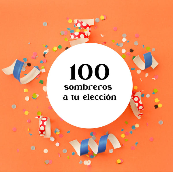 Paquete de 100 sombreros