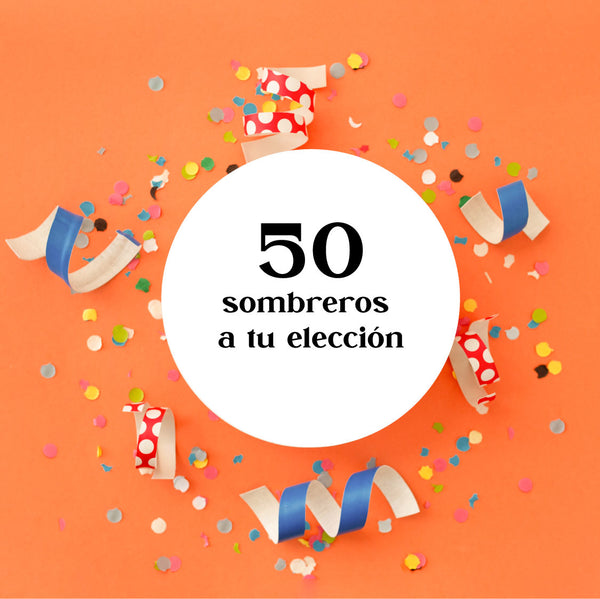 Paquete de 50 sombreros