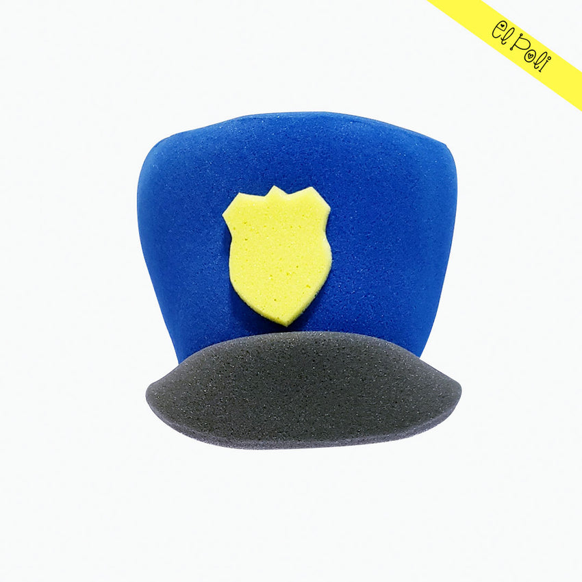Sombrero de hule espuma de policía