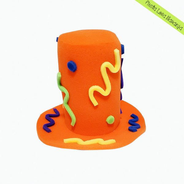 Sombrero de hule espuma festivo con colores